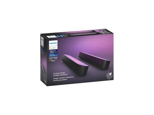 Philips Hue Play White & Color Smart Light, 2 Pack Base kit, Hub Required/Power
