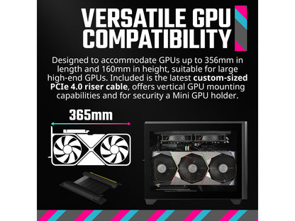 Cooler Master NR200P V2 Mini-ITX 18L PC Case, Top-Mount 240mm|280mm Liquid Coole