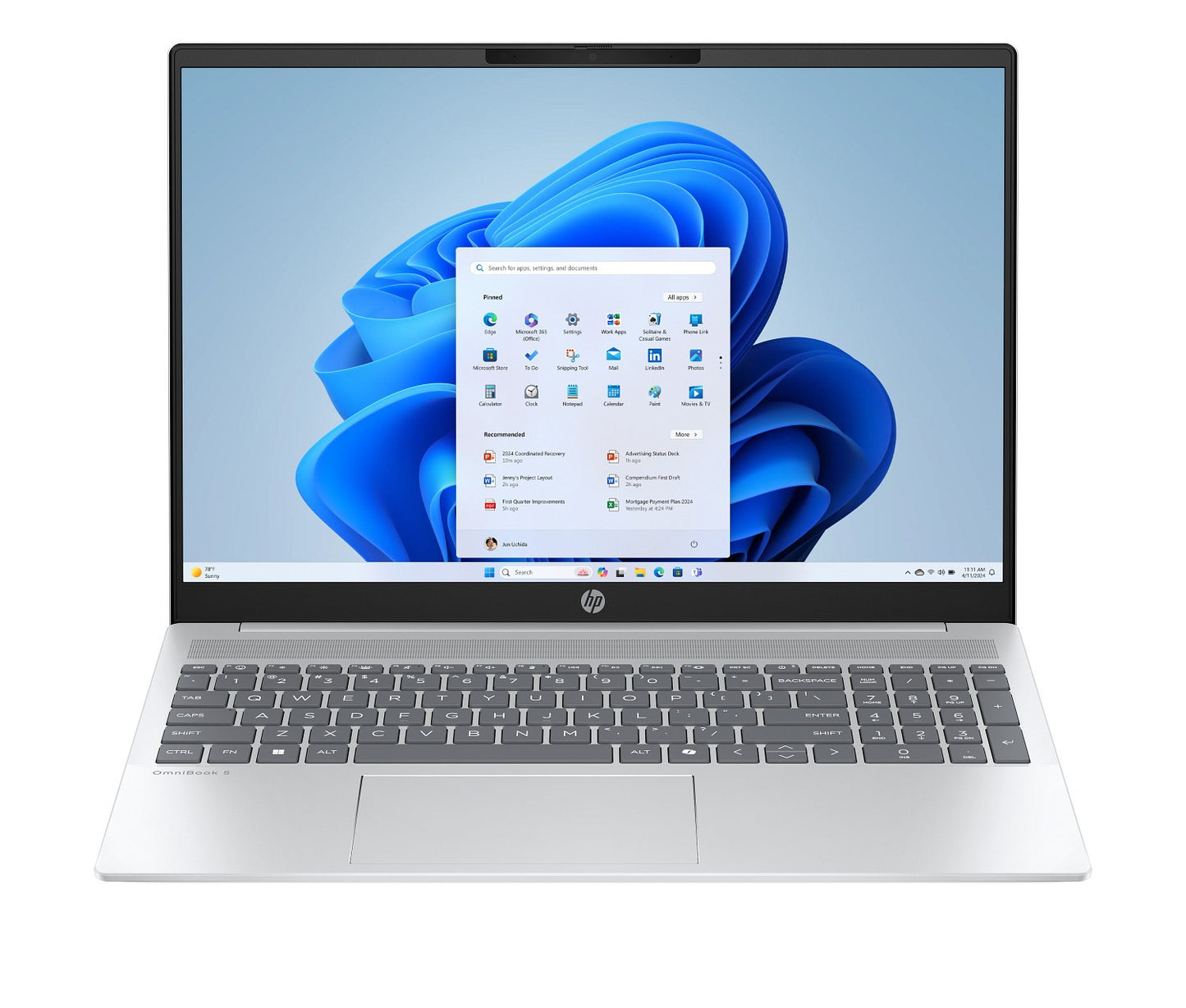 HP OmniBook 5 Laptop Computer 16" 2K Touch Screen Intel Core Ultra 7 16 GB