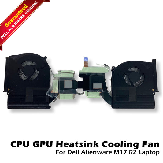 Genuine Dell Alienware M17 R2 N18P Laptop CPU GPU Heatsink Cooling Fan R23G0
