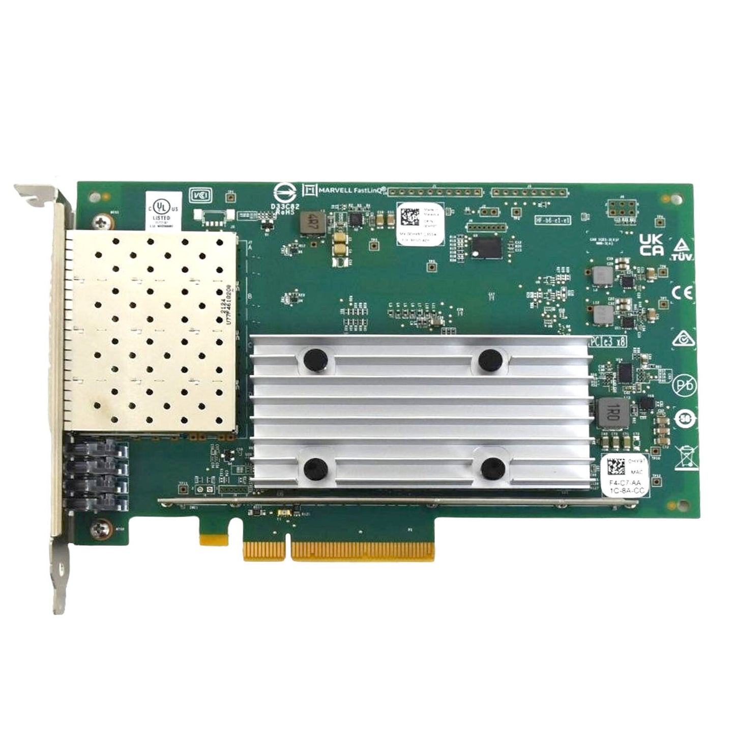 Dell QLogic FastLinQ 41164 Quad-Port 10GbE SFP+ PCIe Network Adapter CNA 0HY9T