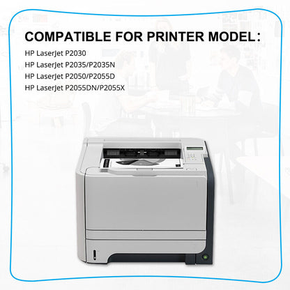 4PK CE505A Toner Cartridge Compatible With HP 05A LaserJet P2035 P2035n P2055dn