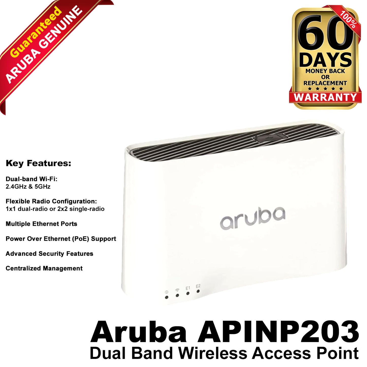 Genuine HP Aruba AP-203RP Wireless Access Point APINP203 JY714A