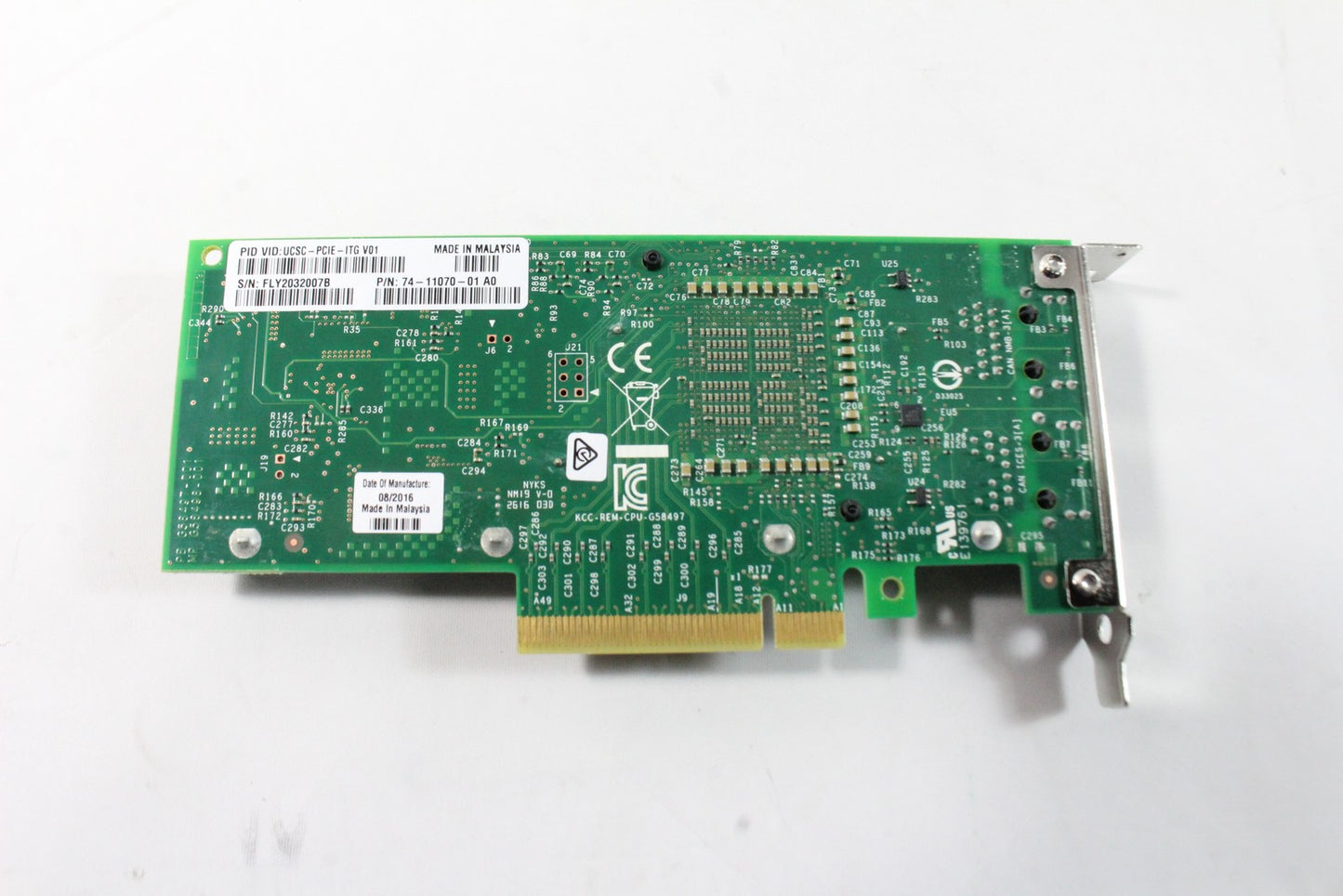 Cisco UCSC-PCIE-ITG X540-T2 10GBase-T PCI-e 2x RJ-45 Network Adapter 74-11070-01