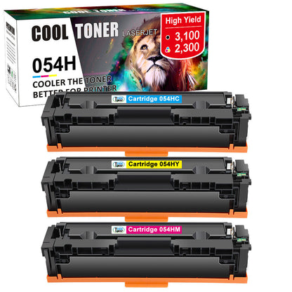 3 XL 054H Toner Compatible for Canon CRG 054 MF641cw MF642cdw MF644cdw LBP622cdw