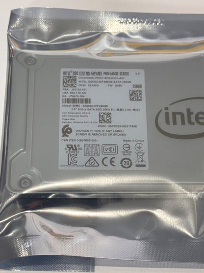 Dell 02X60D Intel 512GB 2.5" SATA SSD Pro 5450s Series SSDSC2KF512GB