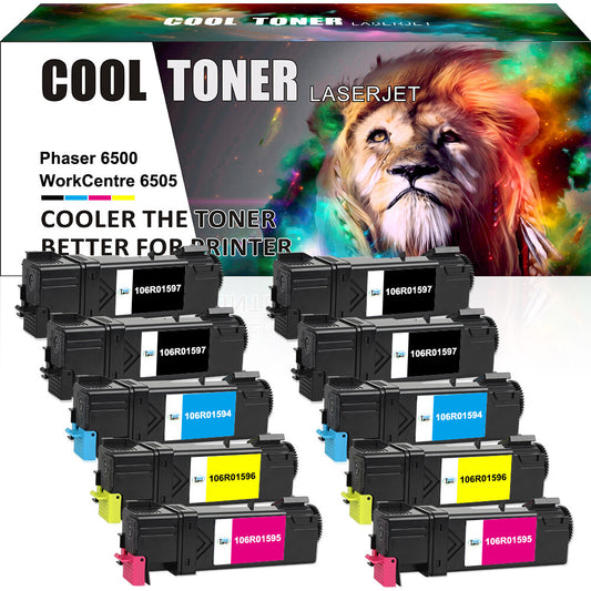 10PK 106R01597 Toner Cartridge Compatible With Xerox WorkCentre 6505 6500 6500DN