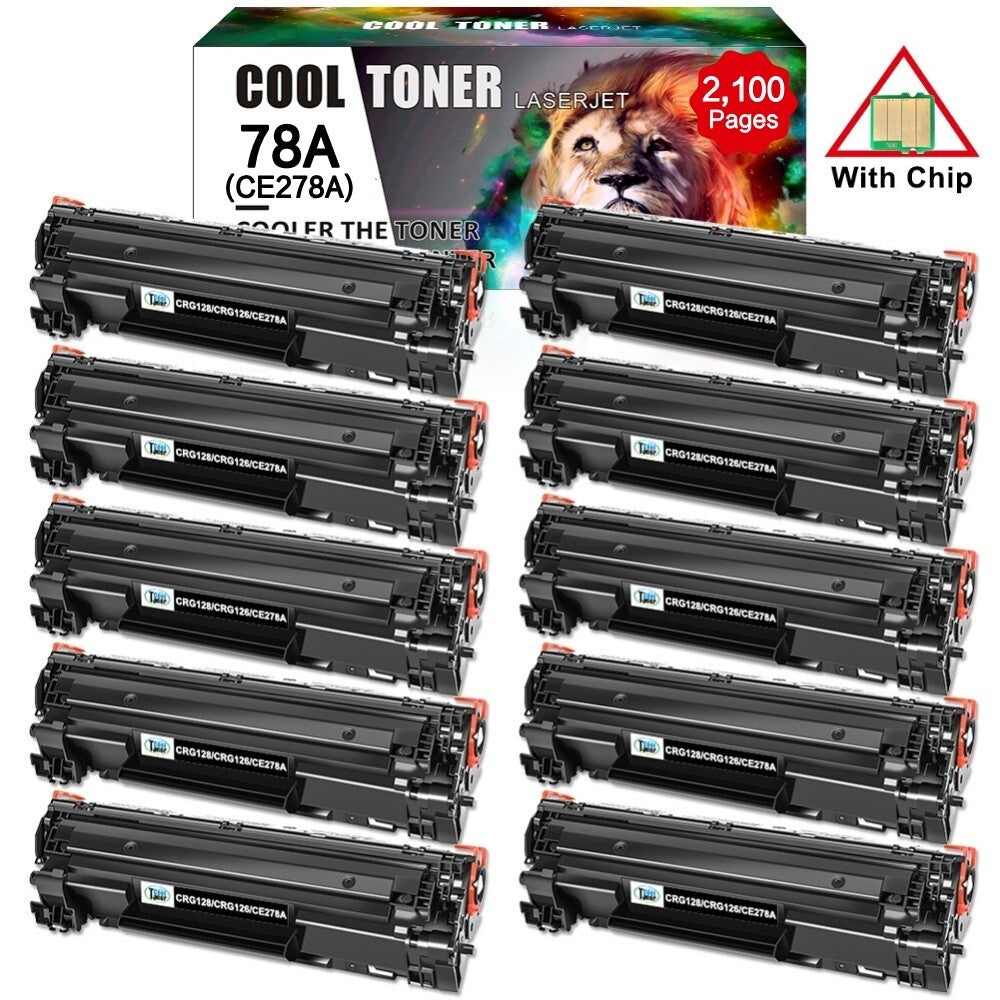 10PK CE278A For HP 78A LaserJet P1606dn M1536dnf MFP P1566 P1600 Toner Cartridge