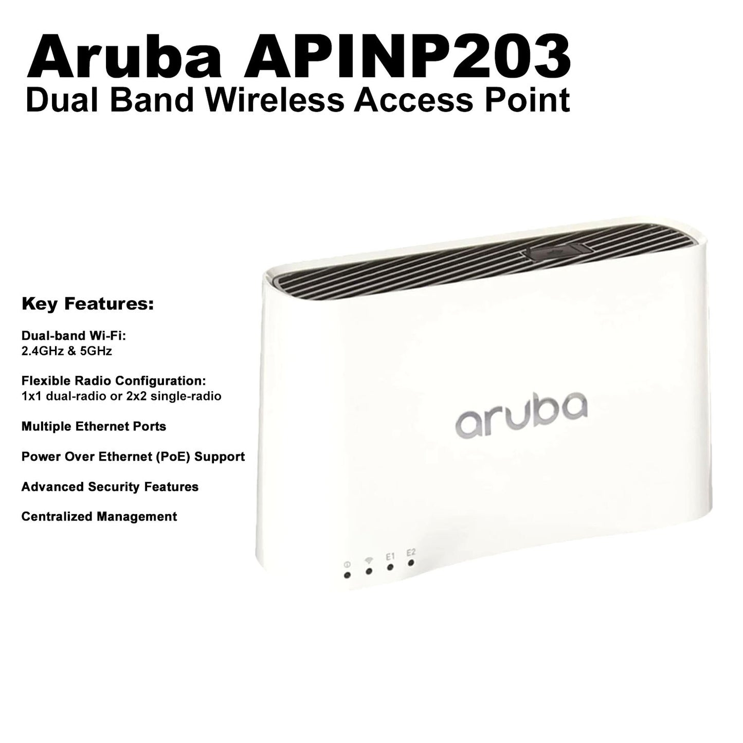 Genuine HP Aruba AP-203RP Wireless Access Point APINP203 JY714A