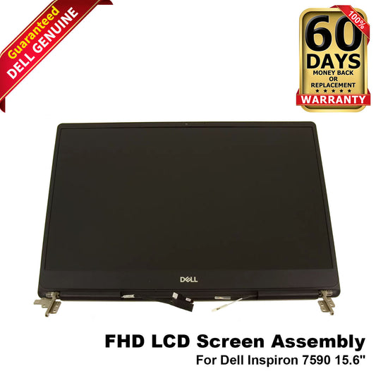 New Dell Inspiron 7590 15.6" FHD LCD Screen Display Complete Assembly 7MJ54