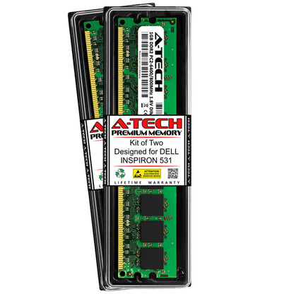 2GB 2x 1GB PC2-6400 DDR2 800 MHz Memory RAM for DELL INSPIRON 531