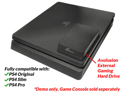 Avolusion Mini HDDGear Pro 1TB USB 3.0 External Hard Drive (PS4 Pre-Formatted)