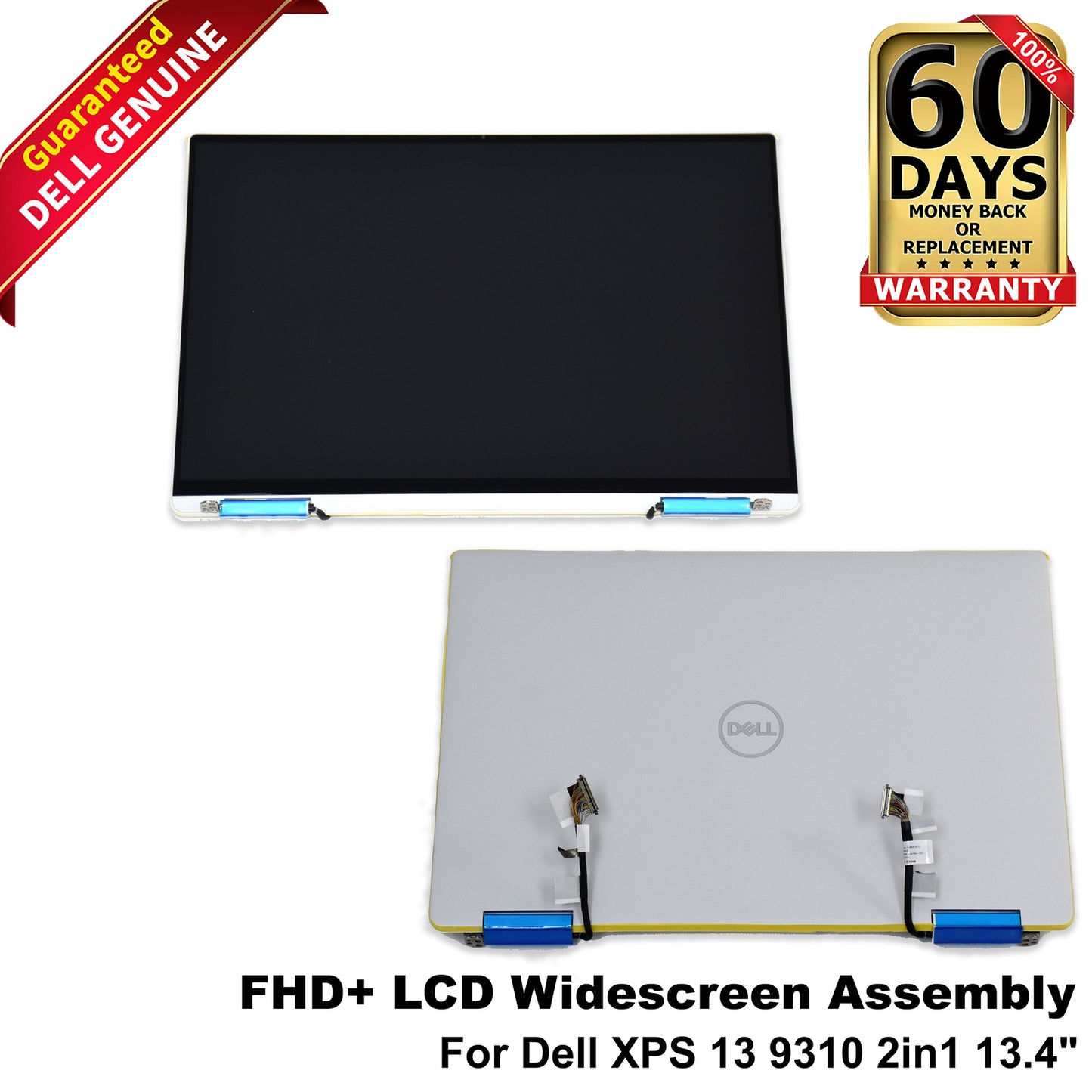 Dell XPS 13 9300 7390 9310 2-in-1 13.4 FHD+ LCD TouchScreen Assembly White R3FYY