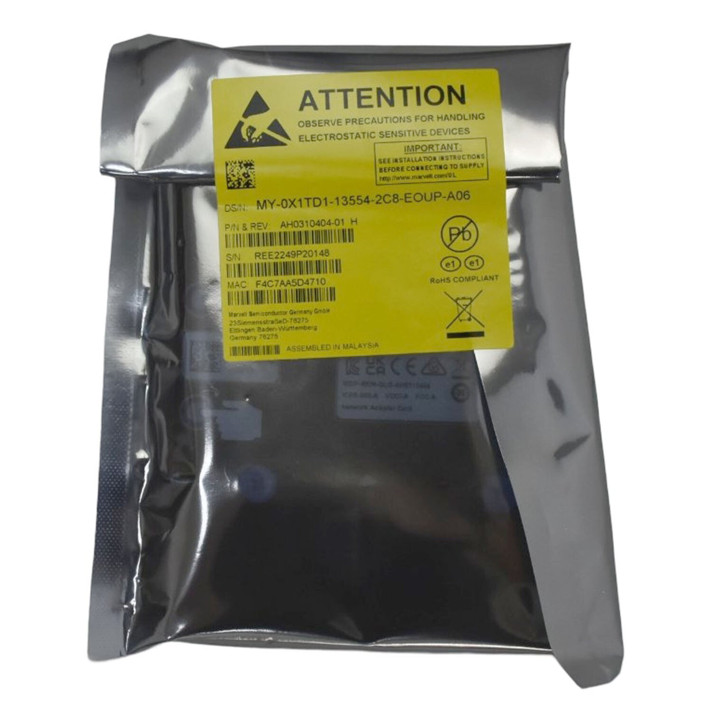 Lot of 25 Dell QLogic QL41164 Quad-Port 10GbE RJ-45 Network Daughter Card X1TD1