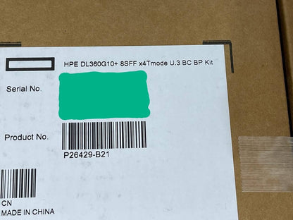 HPE ProLiant DL360 DL365 Gen10+Plus 8SFF x4 Tri-Mode 24G U.3 BC Backplane Kit
