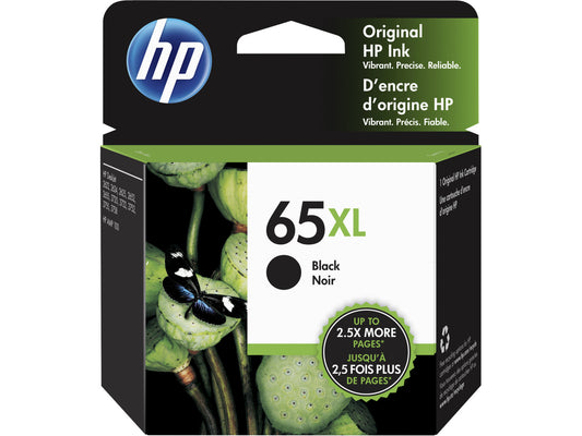 HP 65XL Black Original Ink Cartridge, ~300 pages, N9K04AN#140