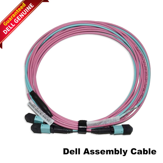 Dell 5M MPO12 OM4 Fiber Optic Cable - High-Speed Data Center 40/100Gbps GVYJG