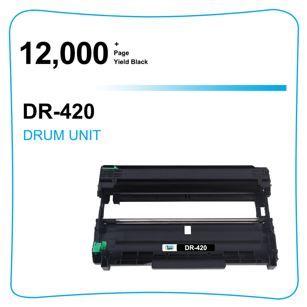 4PK TN450 Toner + 1PK DR420 drum For Brother DCP-7065DN MFC-7360N 7460DN 7860DW