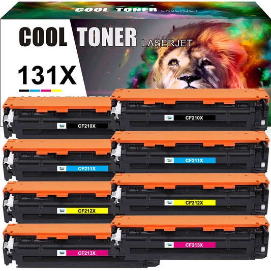 8x CF210X Toner Compatible with HP 131X LaserJet Pro 200 Color M251nw MFP M276nw