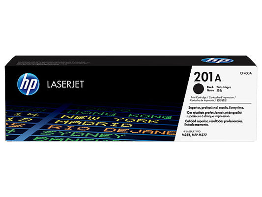 HP 201A Black Original LaserJet Toner Cartridge, ~1,420 pages, CF400A