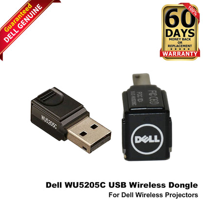 New Dell WU5205C Wi-Fi Adapter USB 2.0 Wireless Projector Dongle 2.4GHz YVYD7