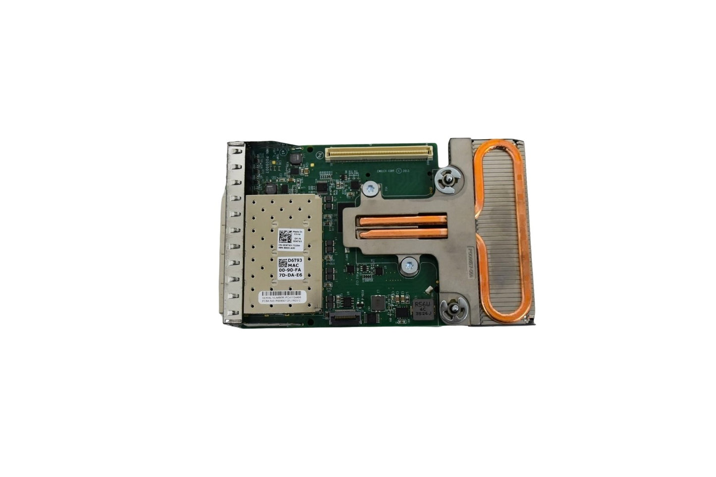 Dell Emulex OneConnect Quad-Port 10Gbps SFP RNDC Network Daughter Card D6T93