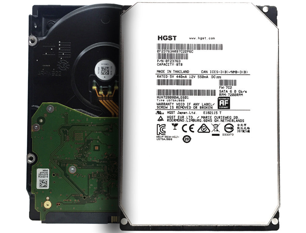 HGST Ultrastar HUH728080ALE601 8TB 7200RPM SATA 6Gb/s 3.5" Enterprise Hard Drive