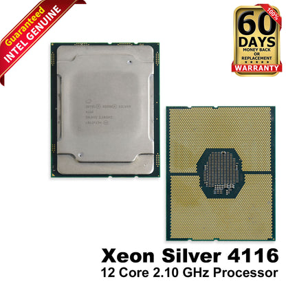Lot of 20 Intel Xeon Silver 4116 2.1GHz 12-Core CPU Processor SR3HQ