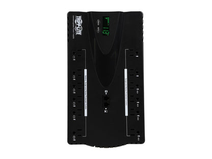 TRIPP LITE ECO ECO850LCD 850 VA 425 Watts 12 Outlets UPS with Enhanced LCD Inter