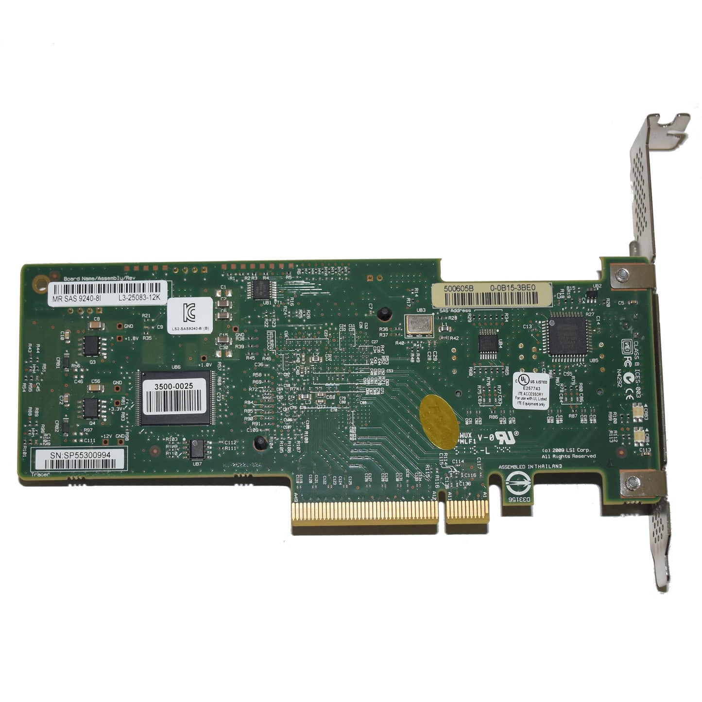Lenovo LSI MegaRAID 9240-8i SAS 6Gbps 8-Ports PCIe 2.0 RAID Controller 03T6739 (NOT FOR HOME PC)