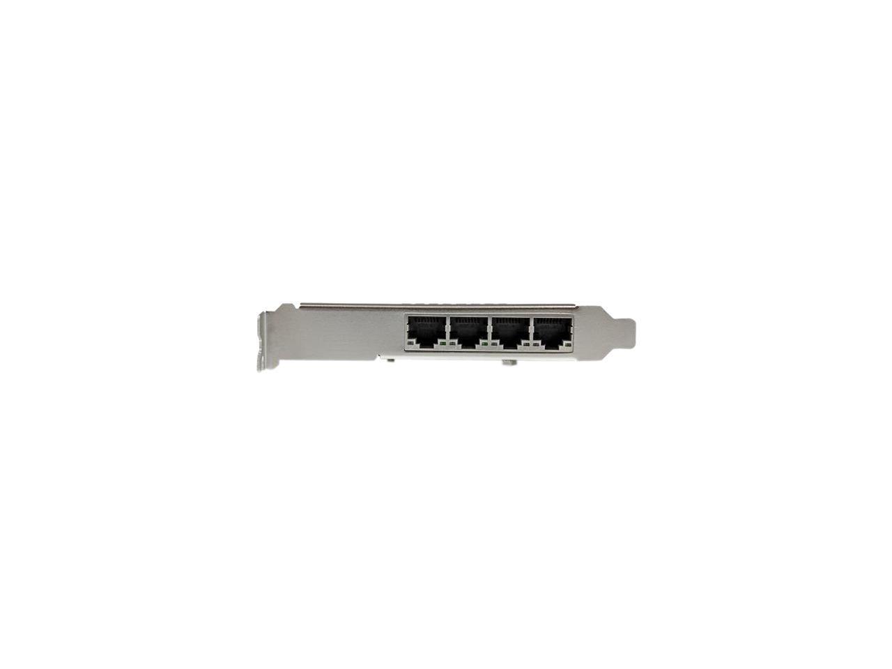 StarTech ST4000SPEXI 4-Port Gigabit Ethernet Network Card - PCI Express, Intel I