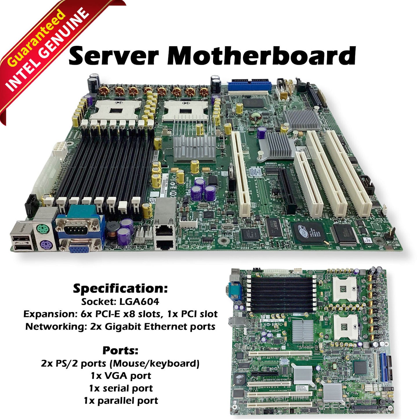 New Intel SE7520BD2VD2 E7520 Chipset Socket 604 BBDVBBD2 Motherboard D10352-451