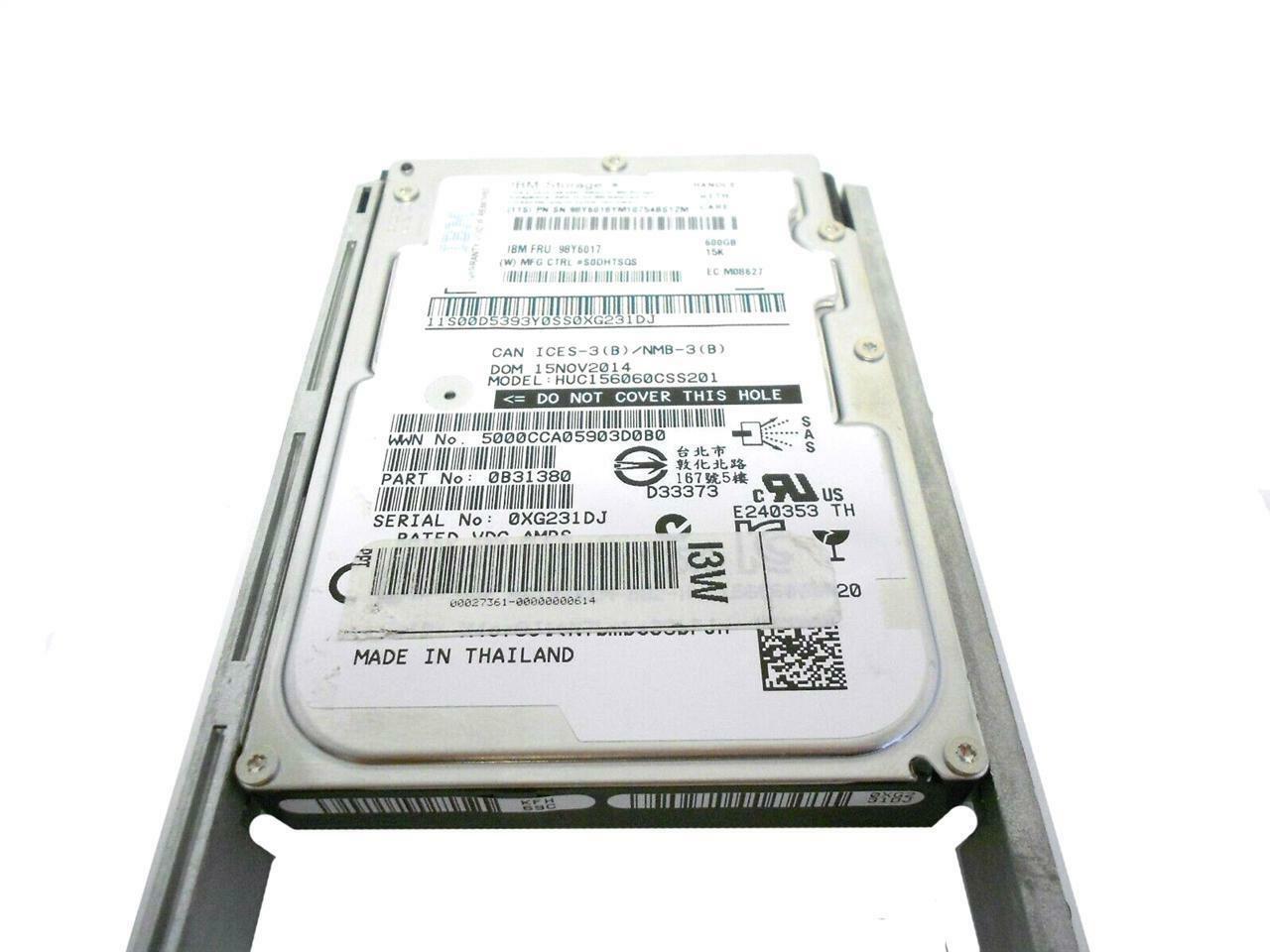 10x IBM Storage DS8000 600GB 15K SAS 6G SFF 2.5" Hard Drive HDD 98Y6017 98Y6018 (NOT FOR HOME PC)