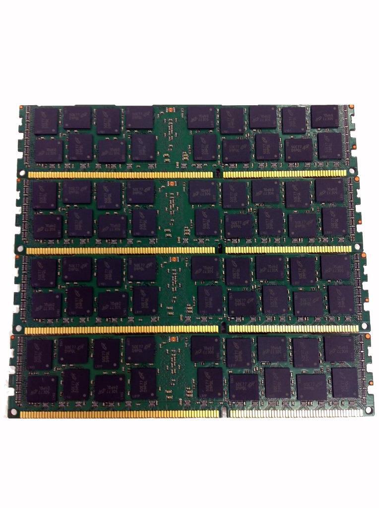 Lot of 4 Micron MT36JSF2G72PZ-1G6E1FF 4x16GB 2Rx4 PC3-12800R Server Memory