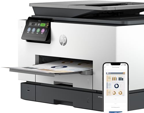 HP Officejet Pro 9130b Wired & Wireless Inkjet Multifunction Printer - Color