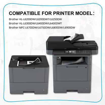 8PK Toner Compatible With Brother TN880 HL-L6200DW MFC-L6700DW DCP-L6600DW L5900