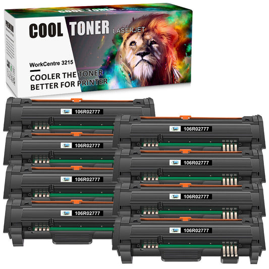 8PK Laser Toner Compatible for Xerox 106R02777 Phaser 3052 3260 3260DI 3215 3225