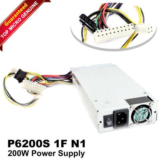 Top Microsystems 200W 12V 1 Fan ATX Power Supply P6200S 1F ND 105-1037-00