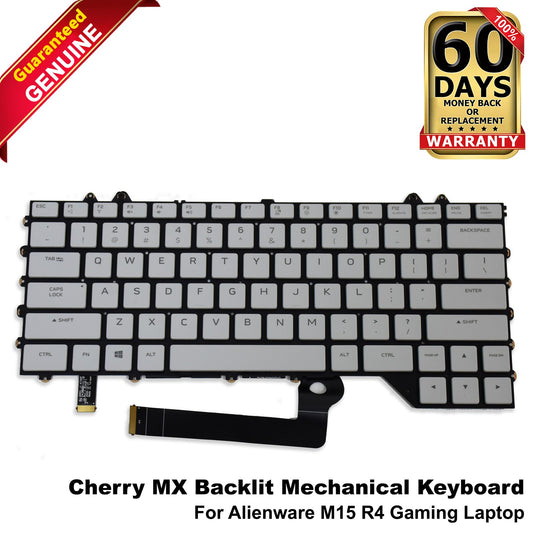 Dell Alienware m15 R4 Cherry MX Mechanical Backlit Keyboard Assembly XDPC4 X4R30