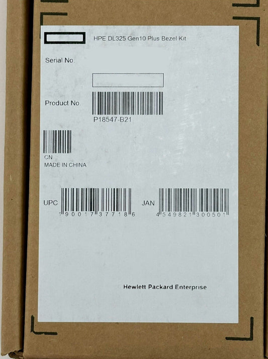 HPE P18547-B21 ProLiant DL325 Gen10+ Plus 1U Front Bezel Kit