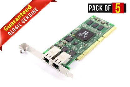 Lot of 5 QLE4062C-T-DEL-SP ISCSI C9C50 iSCSI PCIe Dual Port HBA Host Bus Adapter
