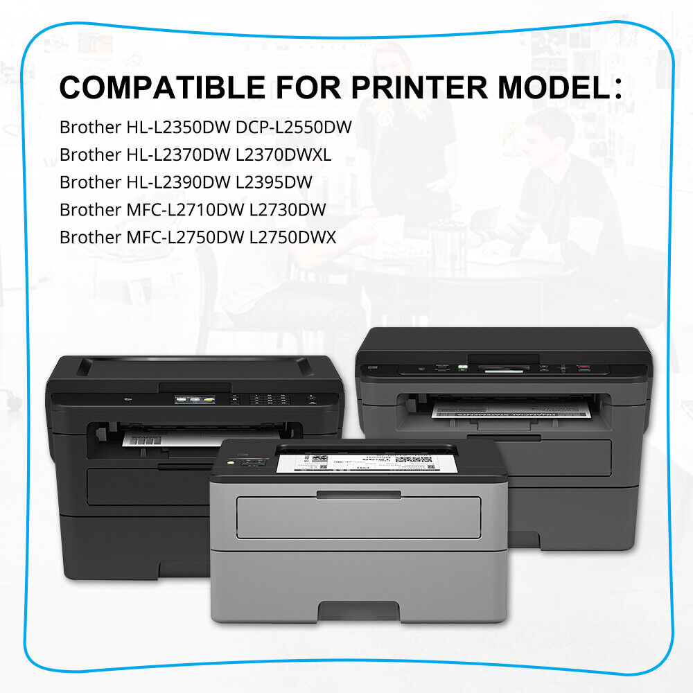 5PK Compatible With Brother TN760 Toner Cartridge DCP-L2550DW HL-L2350DW Printer
