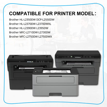 5PK Compatible With Brother TN760 Toner Cartridge DCP-L2550DW HL-L2350DW Printer