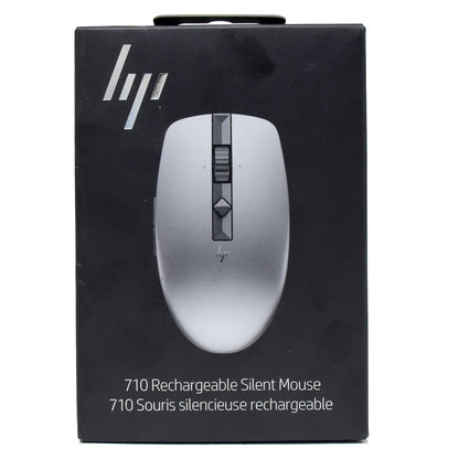 HP 710 Rechargeable Silent Wireless Mouse Ergonomic Smooth & Quiet 6E6F1AAI#ABL