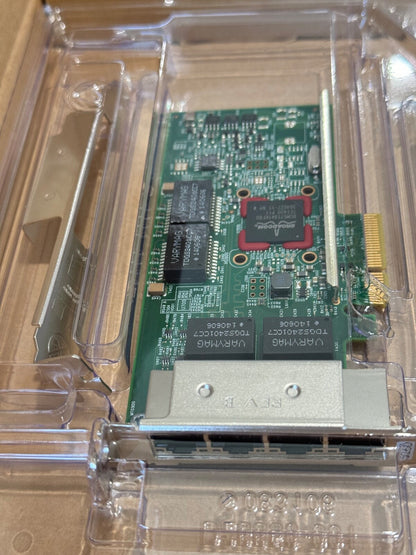 IBM Broadcom 00E2873 BCM95719 Quad-Port PCI-e 1Gbps Network Card Both Brackets