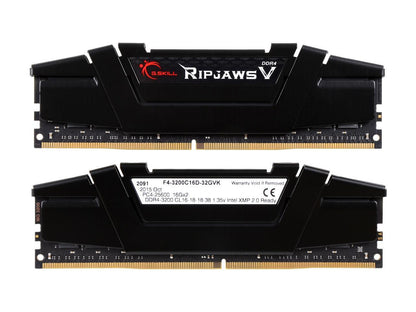 G.SKILL Ripjaws V Series 32GB (2 x 16GB) 288-Pin PC RAM DDR4 3200 (PC4 25600) D