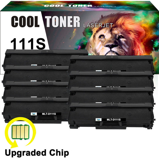 8Pack MLT-D111S BK Toner Cartridge for Samsung 111S M2020W M2024W M2070FW M2070W