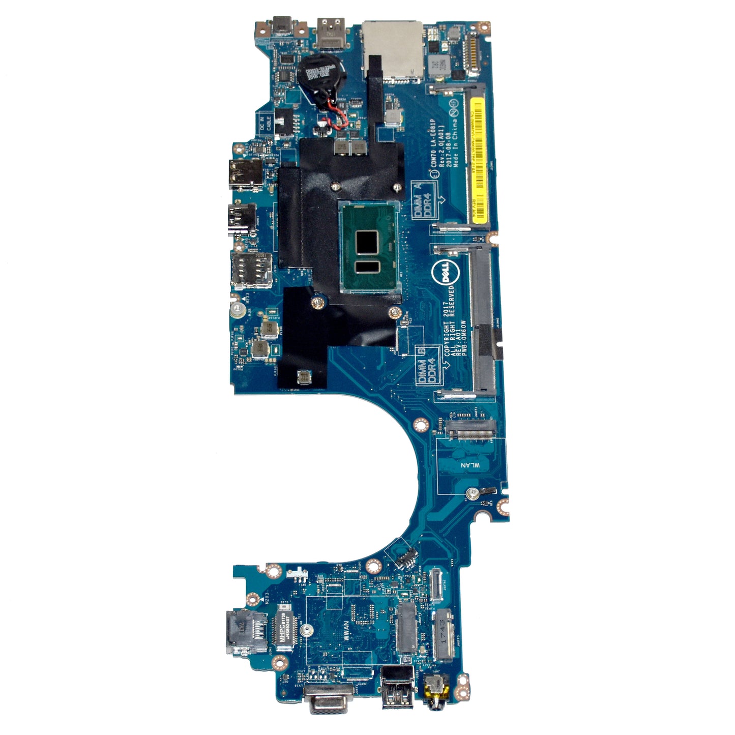 Dell Latitude 5480 i7-7600U 2.8GHz DDR4 Laptop Motherboard LA-E081P W86DG