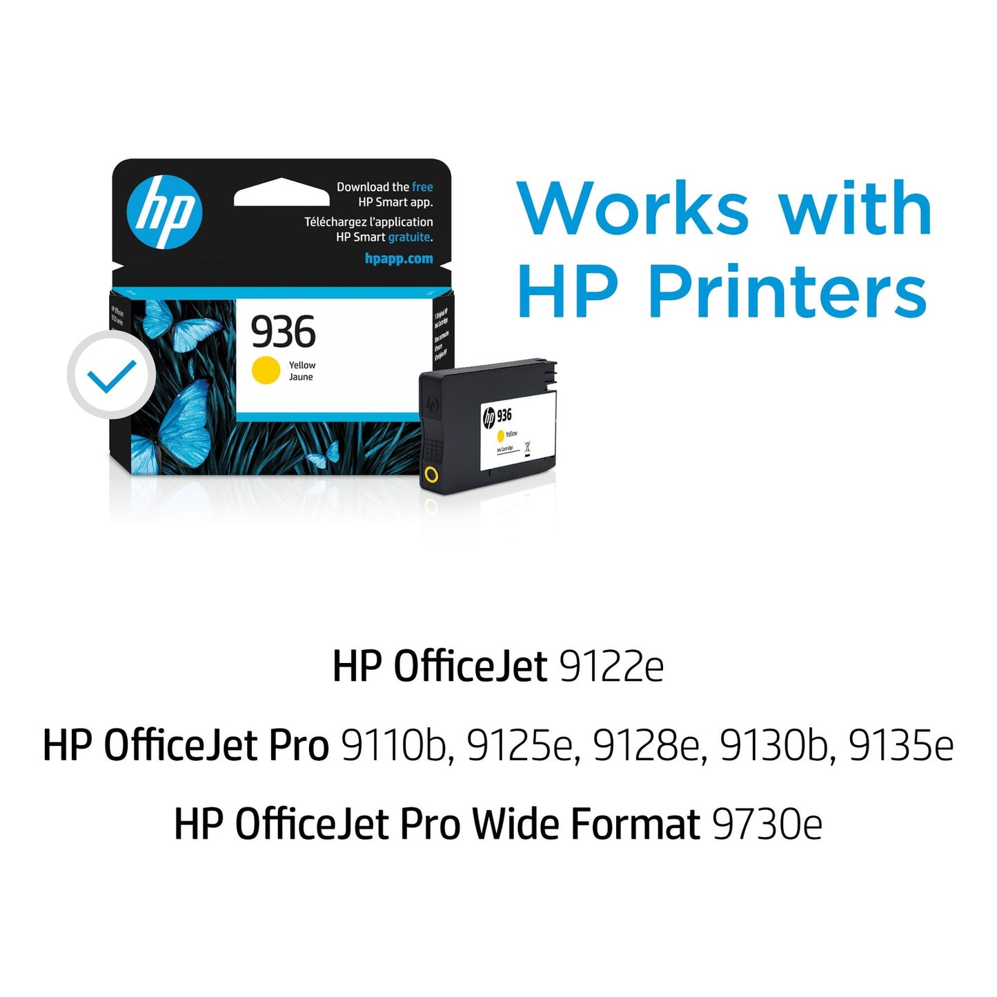 HP 936 Yellow Original Ink Cartridge, ~800 pages, 4S6V1LN