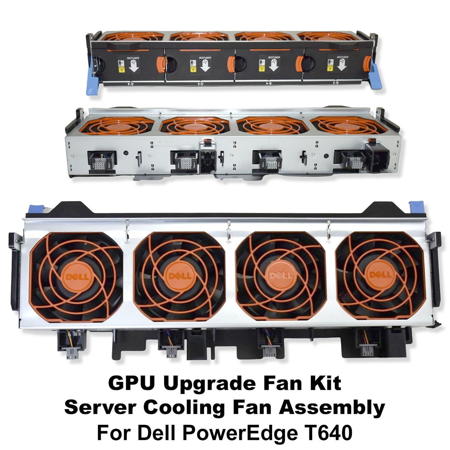 Dell PowerEdge T640 Server GPU Cooling 12V 4-Fan Cage Assembly 6KK42 NR6CV